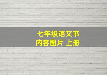 七年级语文书内容图片 上册